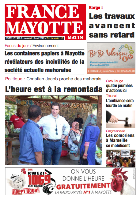 France Mayotte Mercredi 15 mai 2019