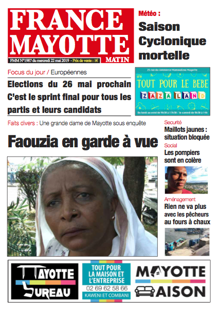 France Mayotte Mercredi 22 mai 2019