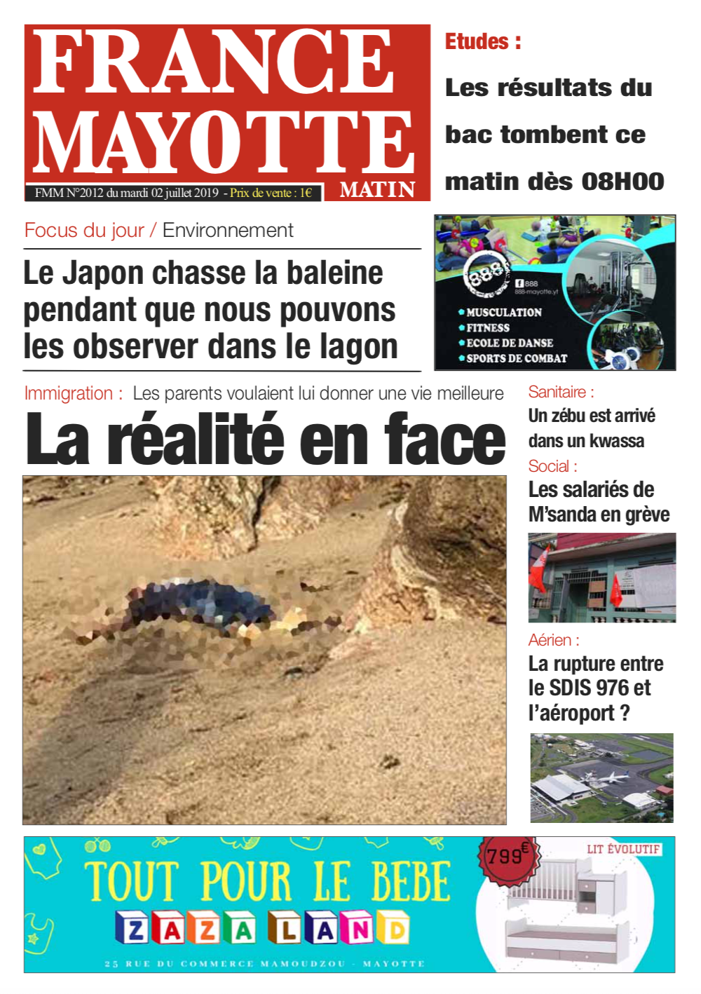 France Mayotte Mardi 2 juillet 2019