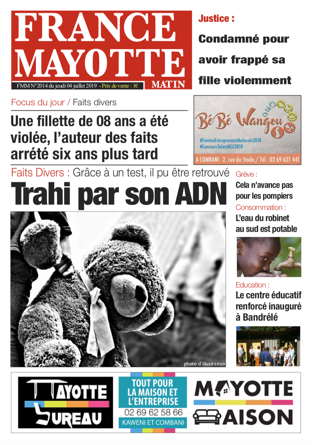 France Mayotte Jeudi 4 juillet 2019