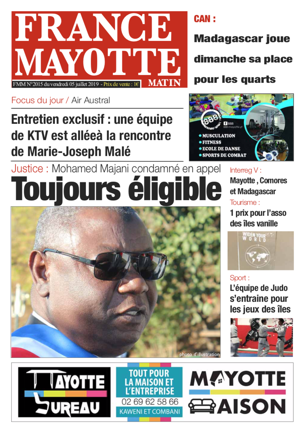 France Mayotte Vendredi 5 juillet 2019
