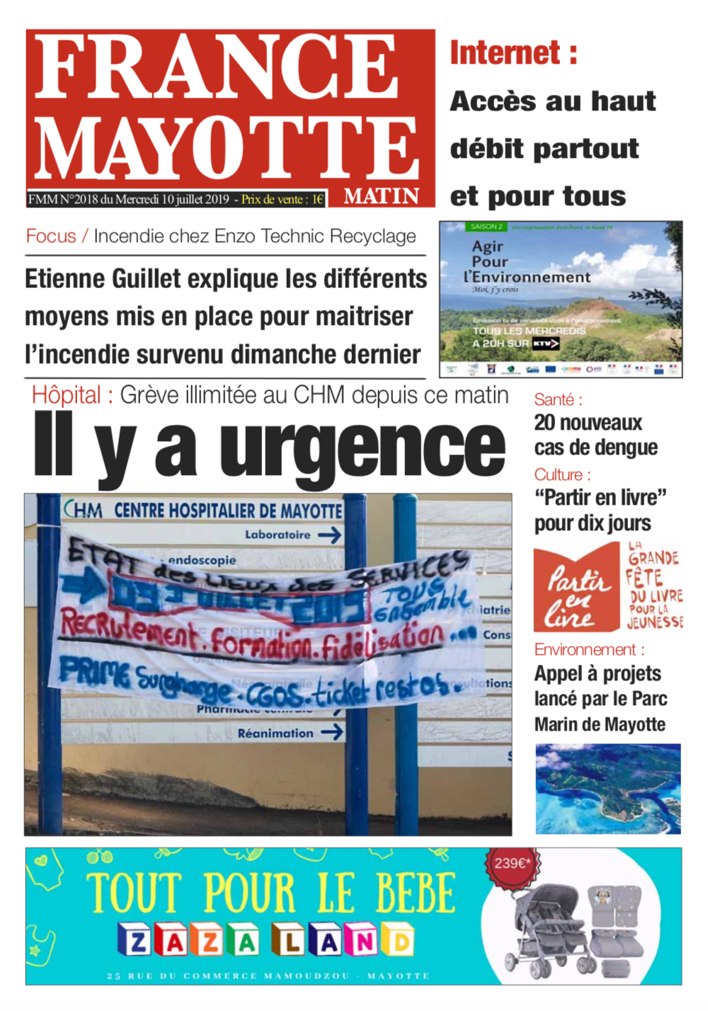 France Mayotte Mercredi 10 juillet 2019