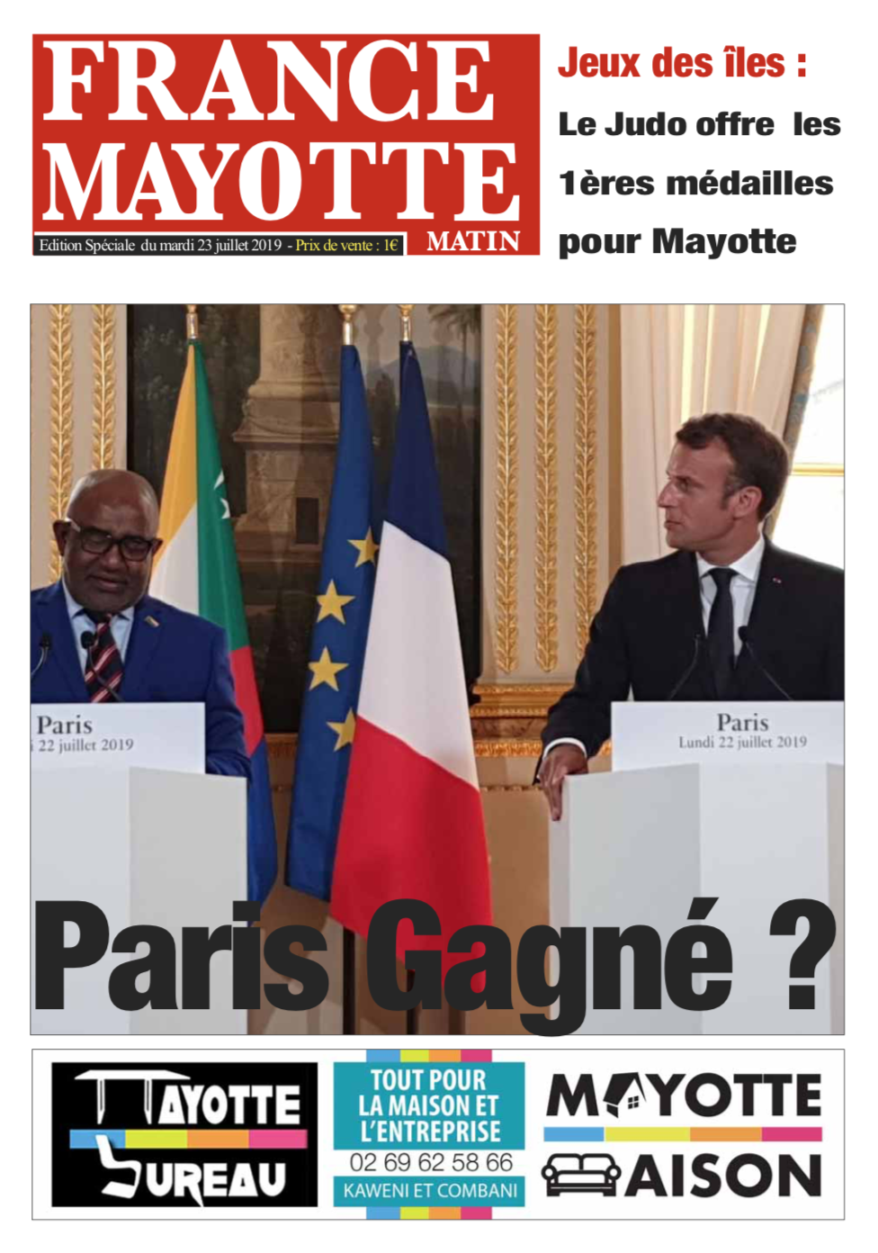 France Mayotte Mardi 23 juillet 2019
