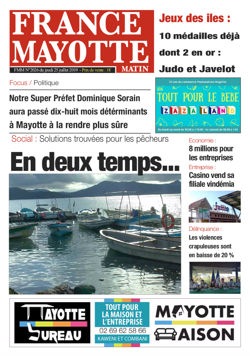 France Mayotte Jeudi 25 juillet 2019