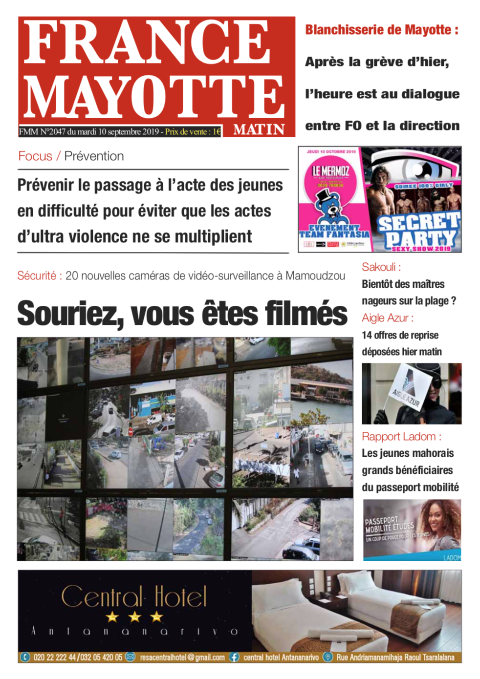 France Mayotte Mardi 10 septembre 2019
