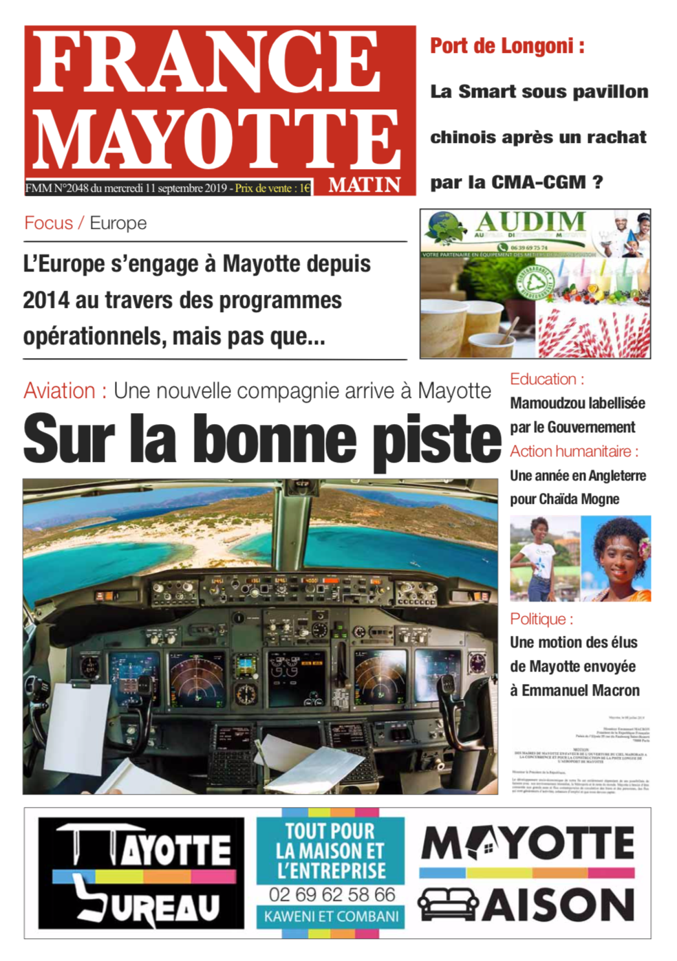 France Mayotte Mercredi 11 septembre 2019