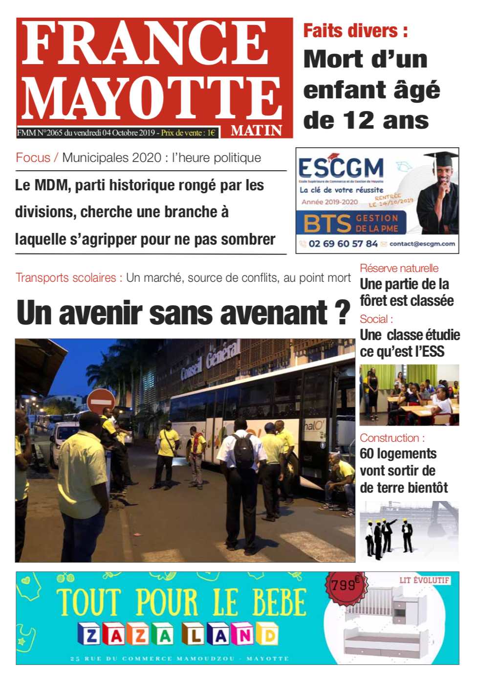 France Mayotte Vendredi 5 octobre 2019