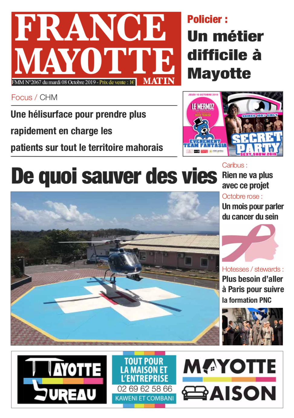 France Mayotte Mardi 8 octobre 2019