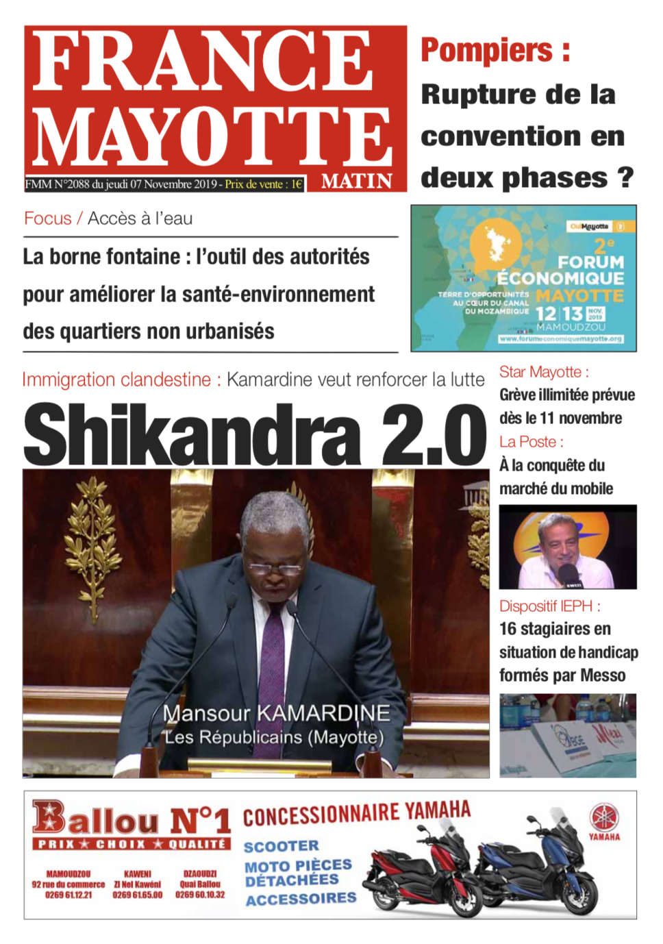 France Mayotte Jeudi 7 novembre 2019