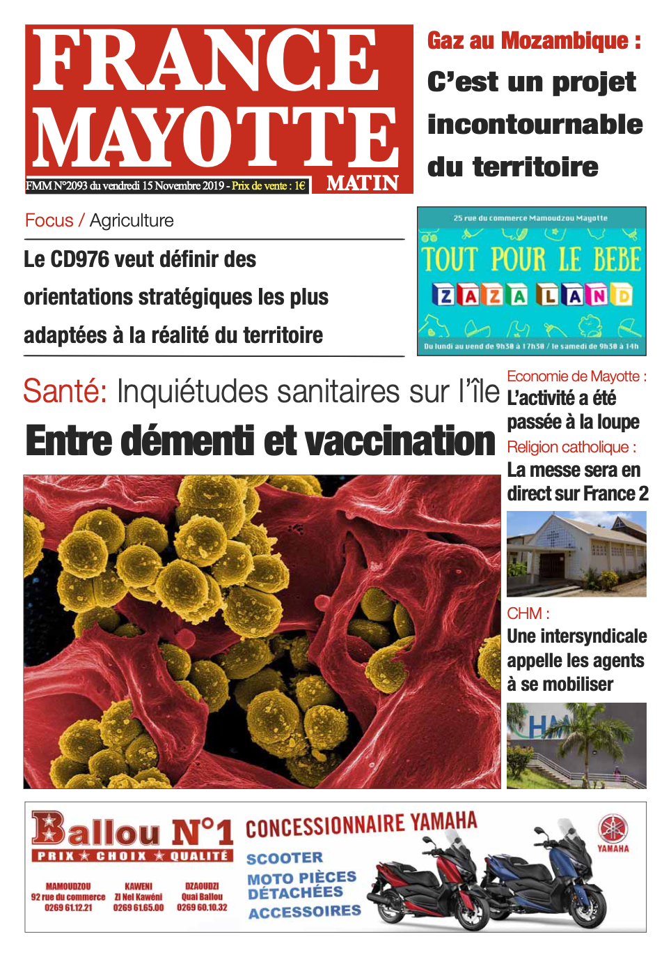 France Mayotte Vendredi 15 novembre 2019