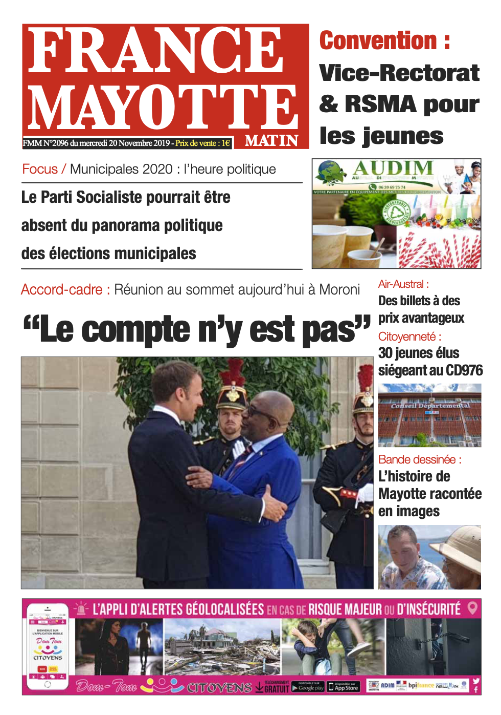 France Mayotte Mercredi 20 novembre 2019