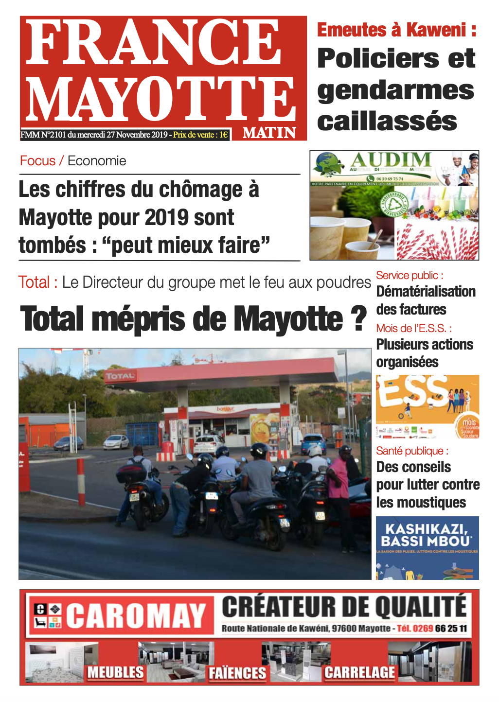 France Mayotte Mercredi 27 novembre 2019