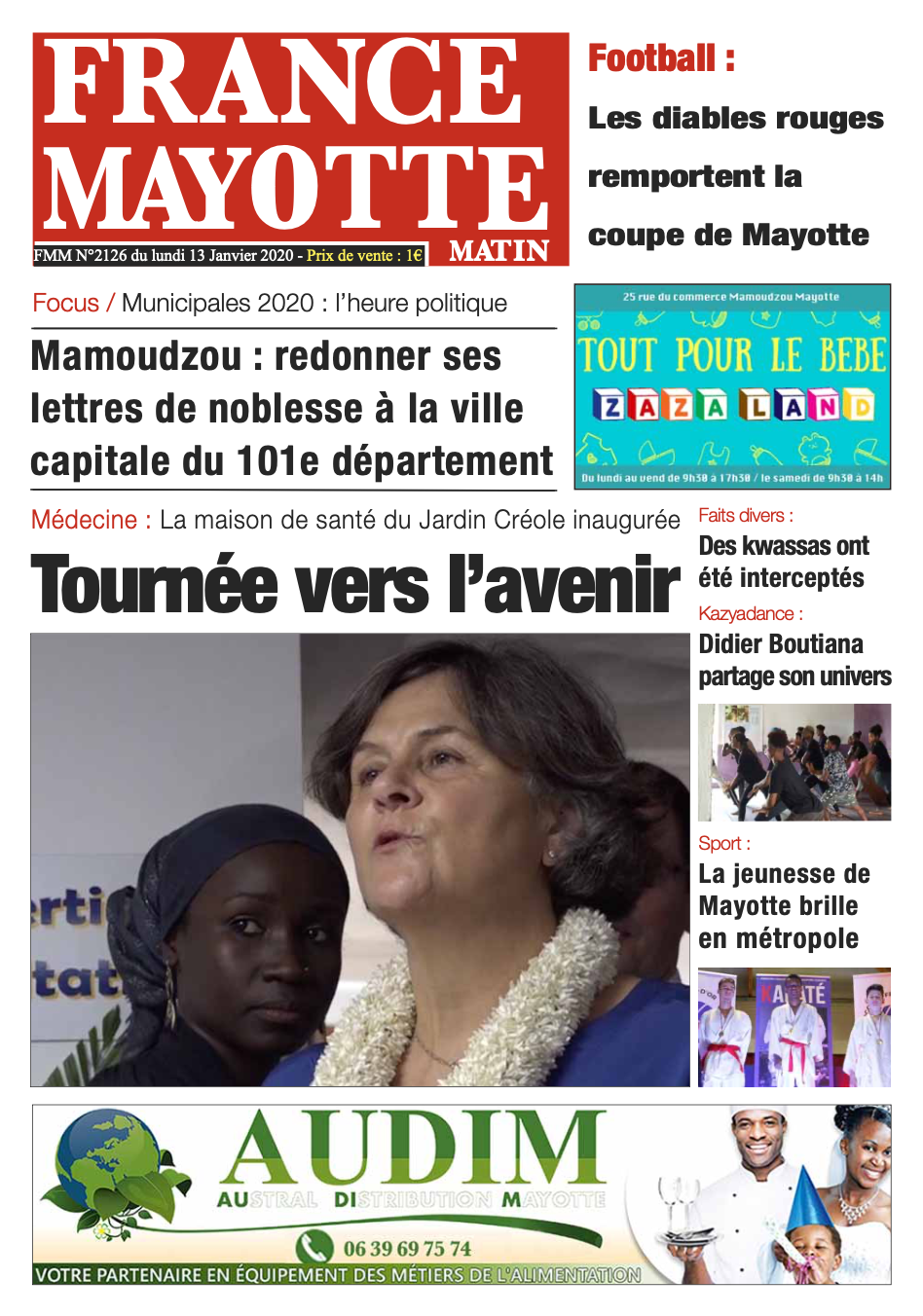 France Mayotte Lundi 13 janvier 2020