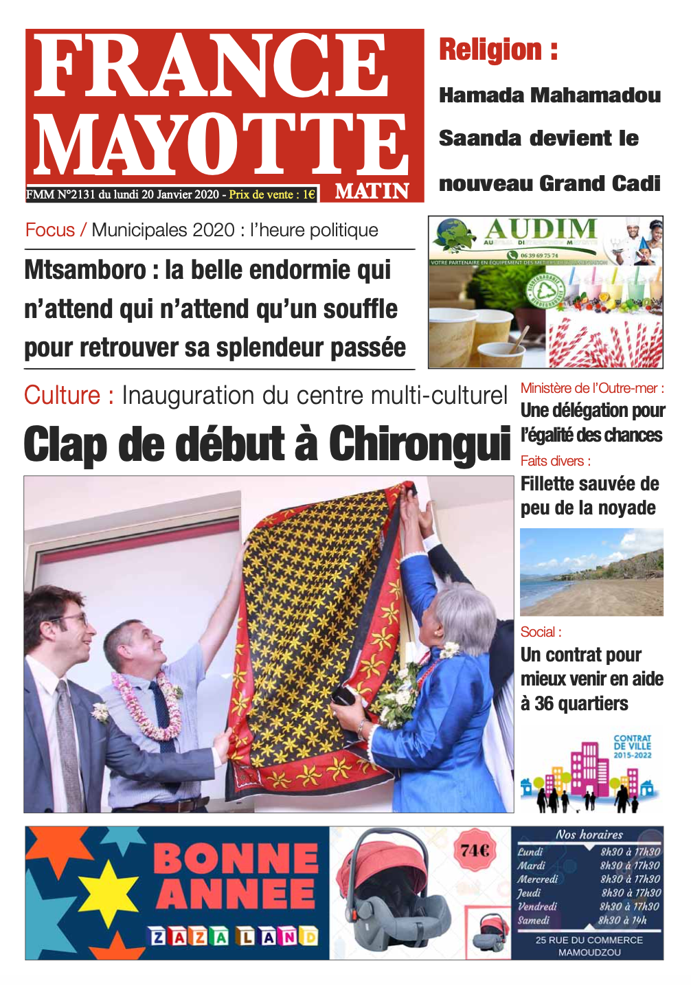 France Mayotte Lundi 20 janvier 2019