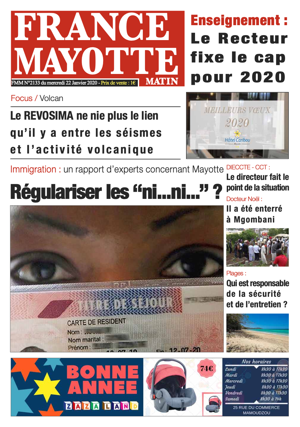 France Mayotte Mercredi 22 janvier 2020