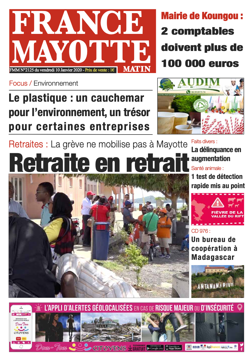 France Mayotte Vendredi 10 janvier 2020