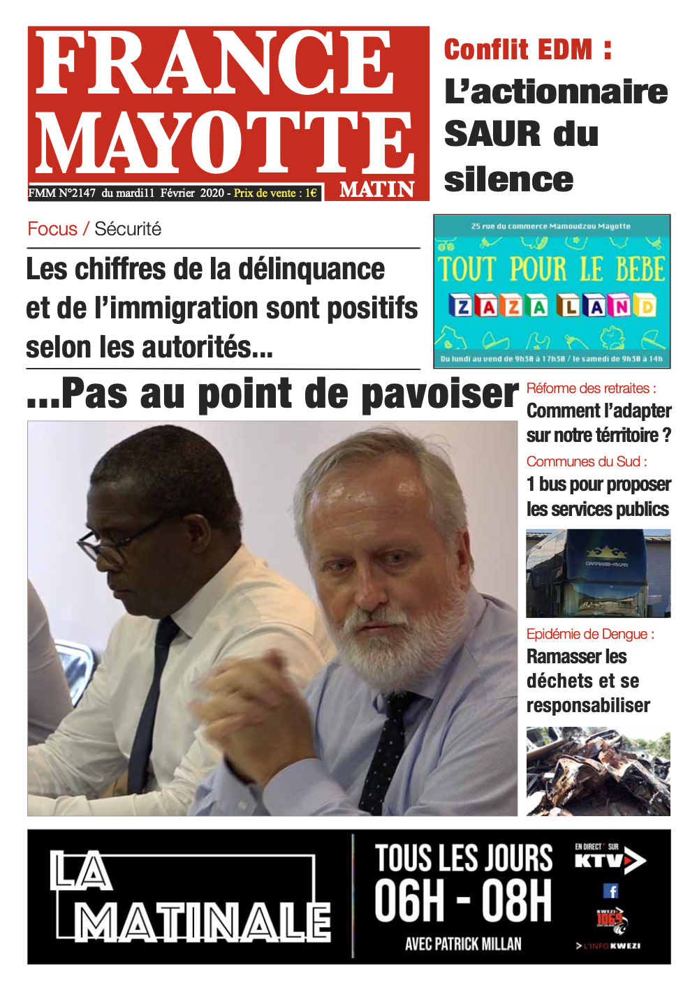 France Mayotte Mardi 11 février 2020