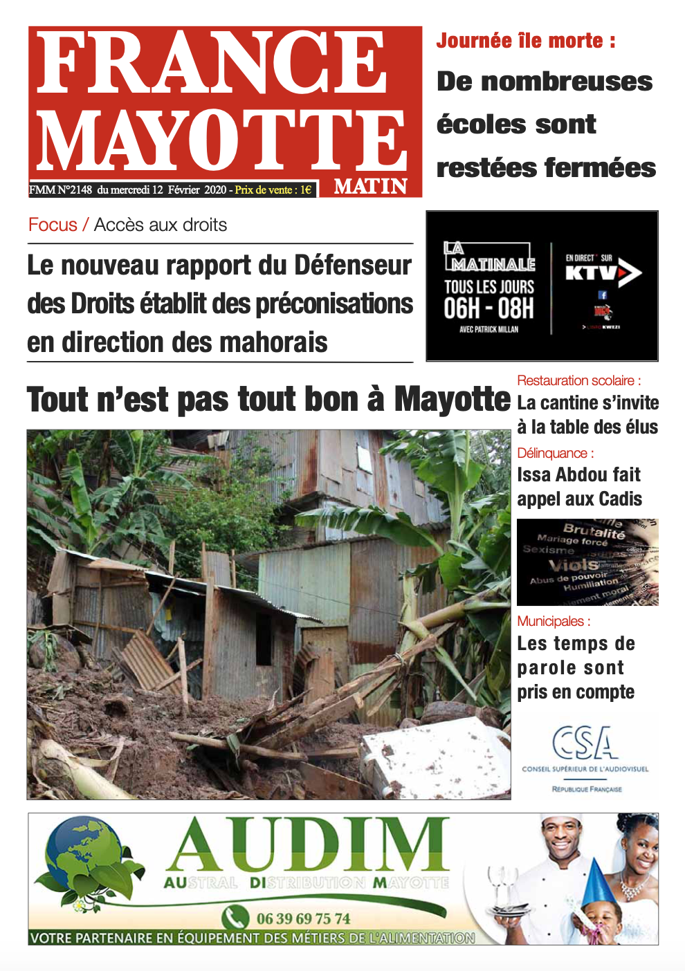 France Mayotte Mercredi 12 février 2020