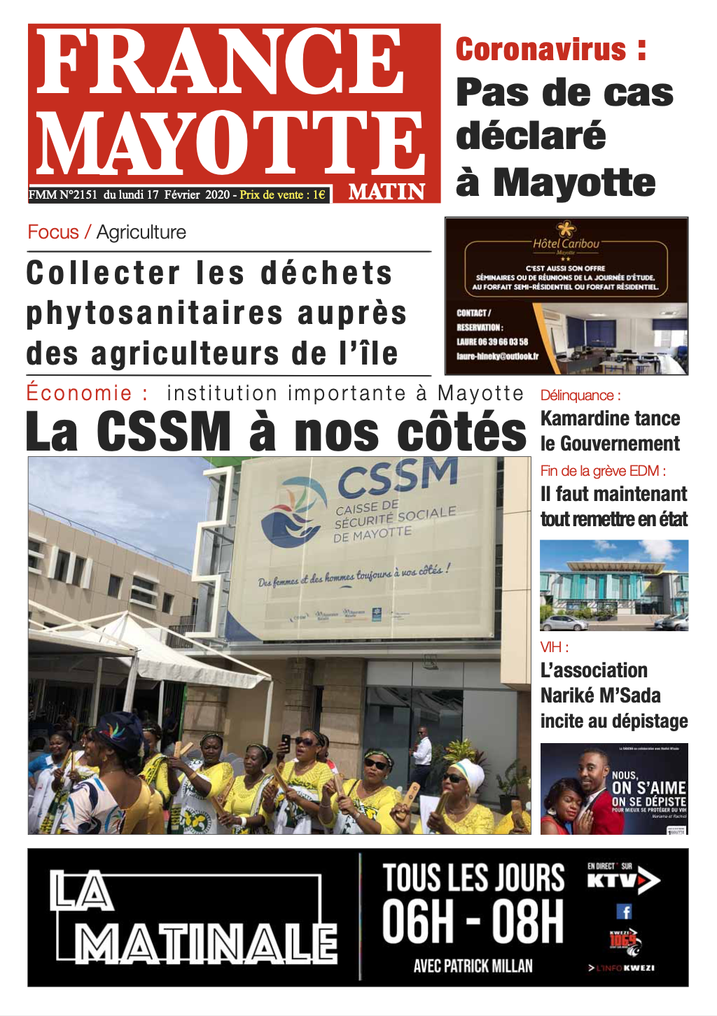 France Mayotte Lundi 17 février 2020