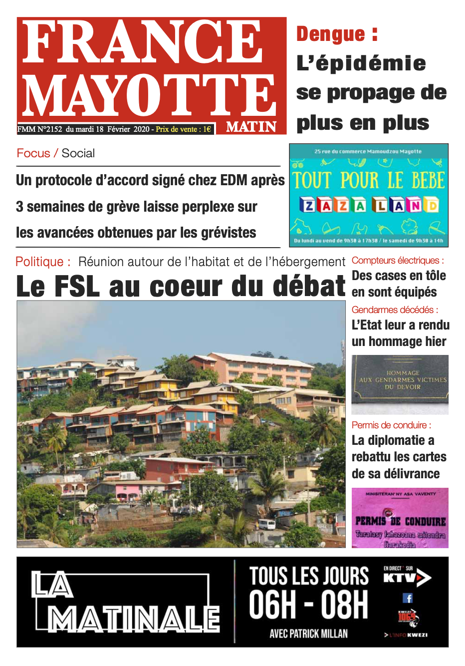 France Mayotte Mardi 18 février 2020
