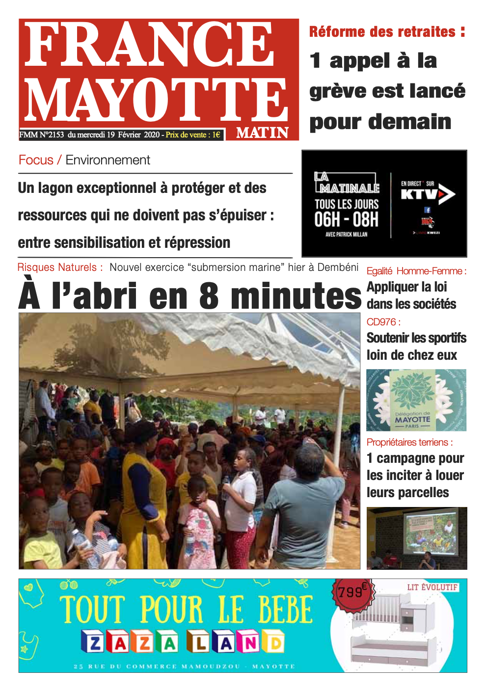France Mayotte Mercredi 19 février 2020