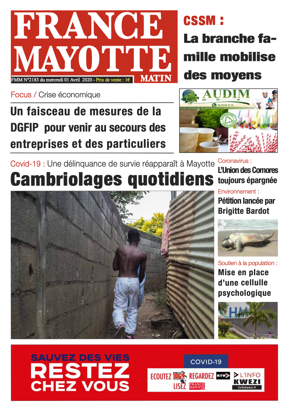 France Mayotte Mercredi 1er avril 2020