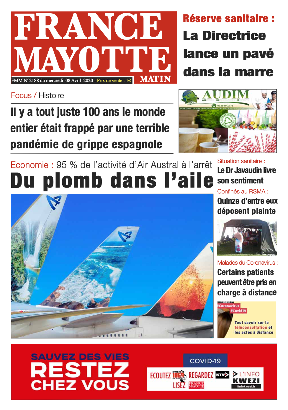 France Mayotte Mercredi 8 avril 2020
