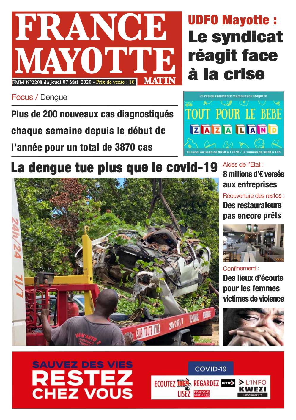 France Mayotte Jeudi 7 mai 2020