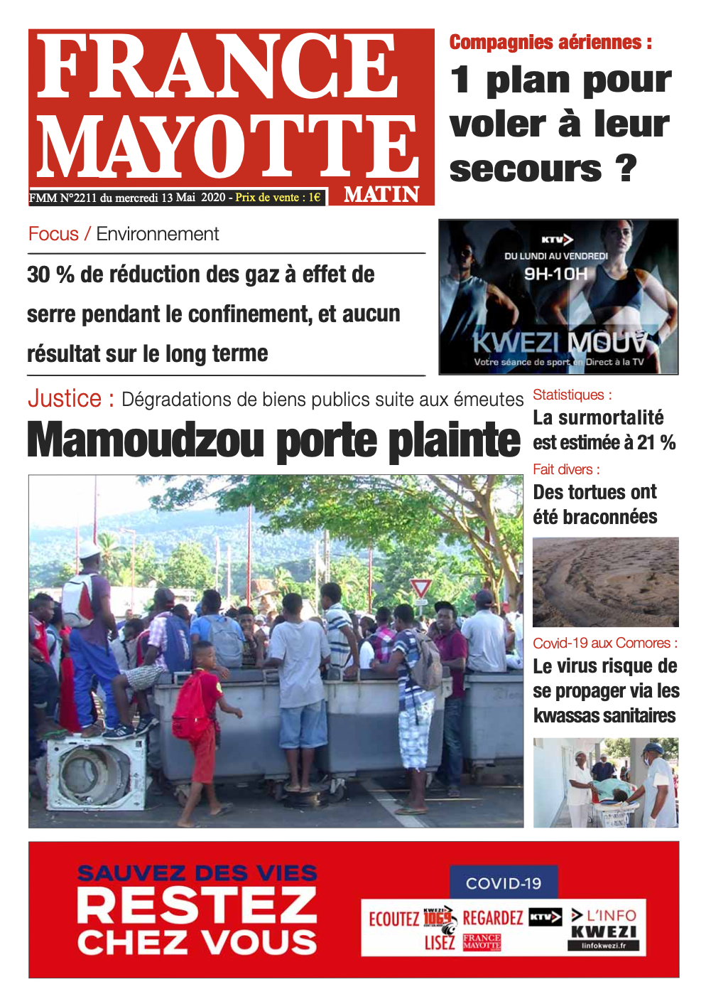 France Mayotte Mercredi 13 mai 2020