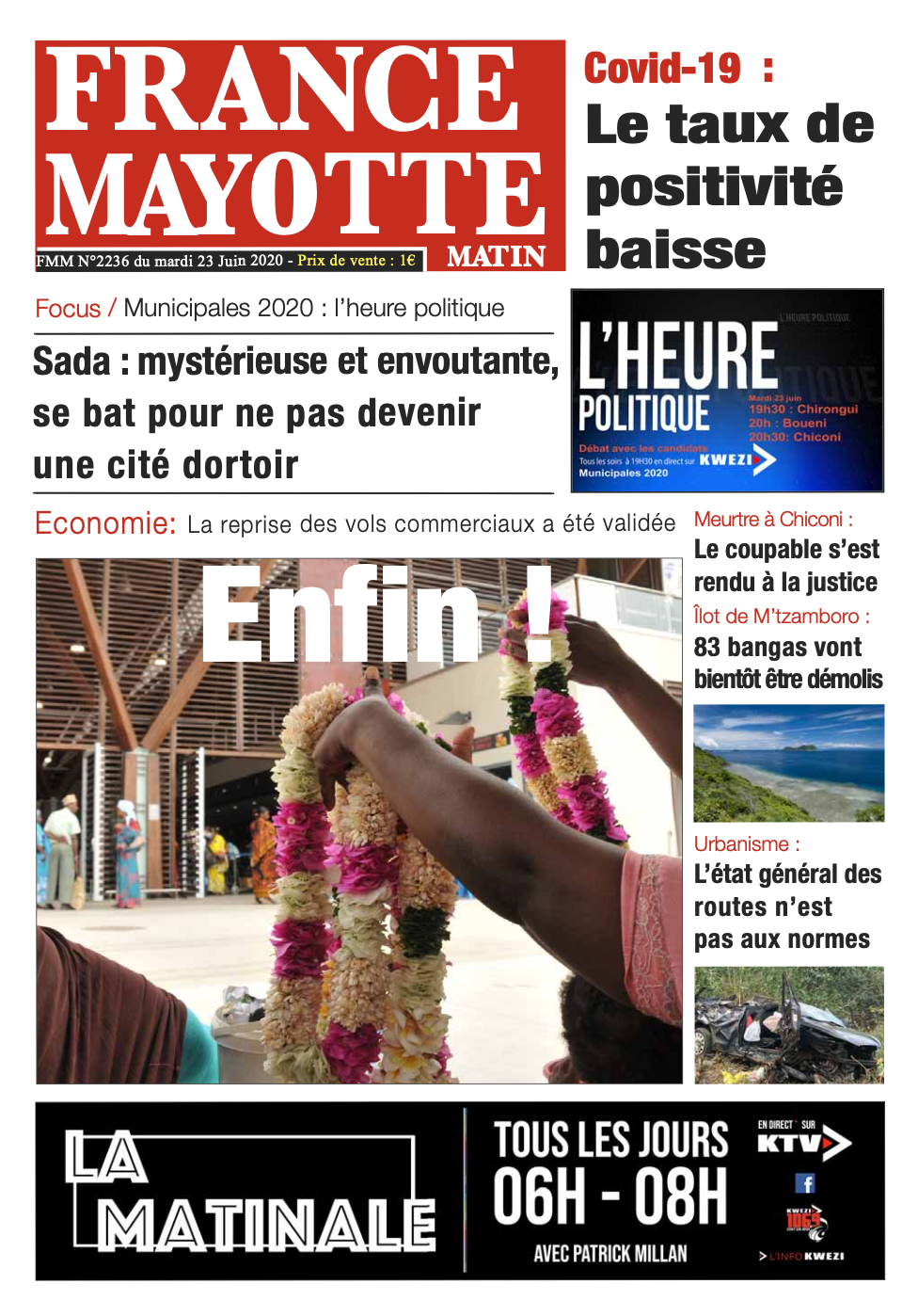 France Mayotte Mardi 23 juin 2020
