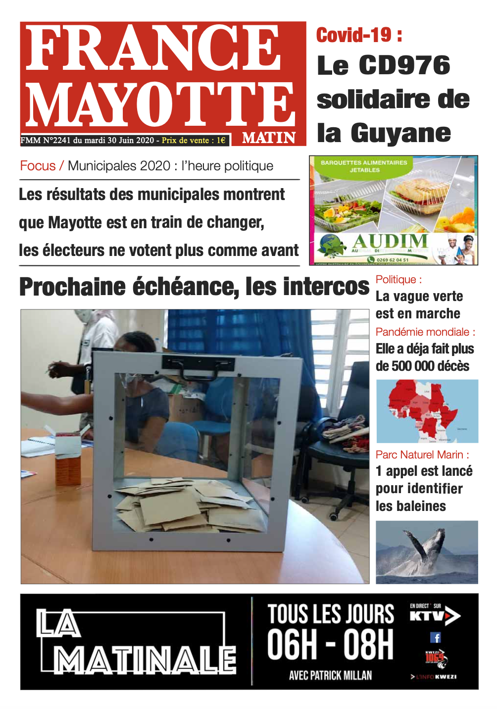 France Mayotte Mardi 30 juin 2020