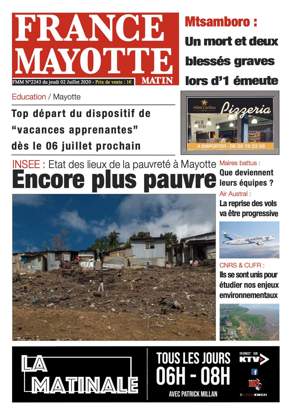 France Mayotte Jeudi 2 juillet 2020