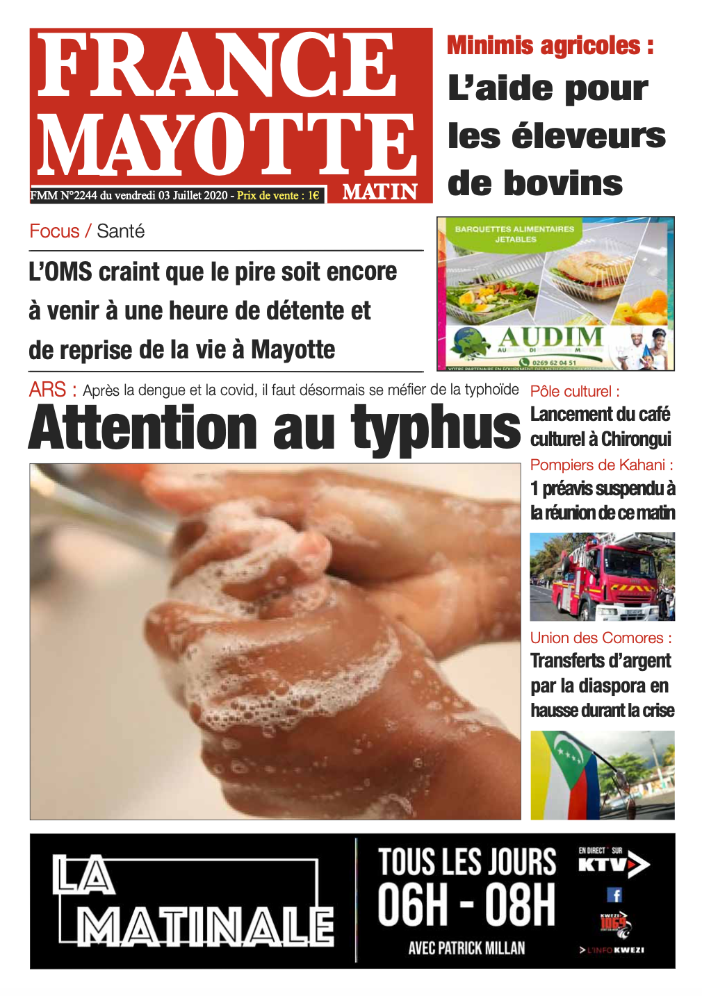France Mayotte Vendredi 3 juillet 2020