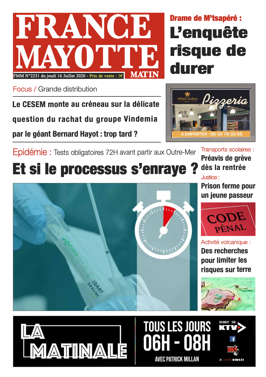 France Mayotte Jeudi 16 juillet 2020