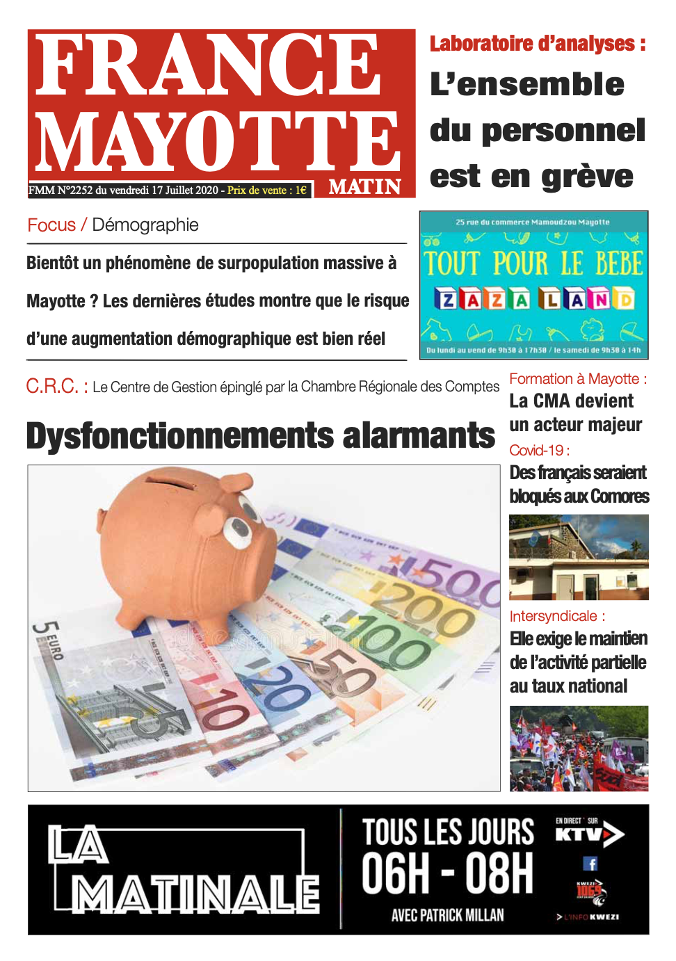 France Mayotte Vendredi 17 juillet 2020