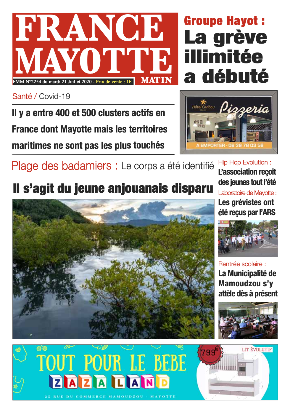 France Mayotte Mardi 21 juillet 2020