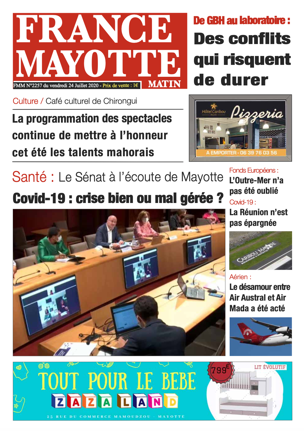 France Mayotte Vendredi 24 juillet 2020