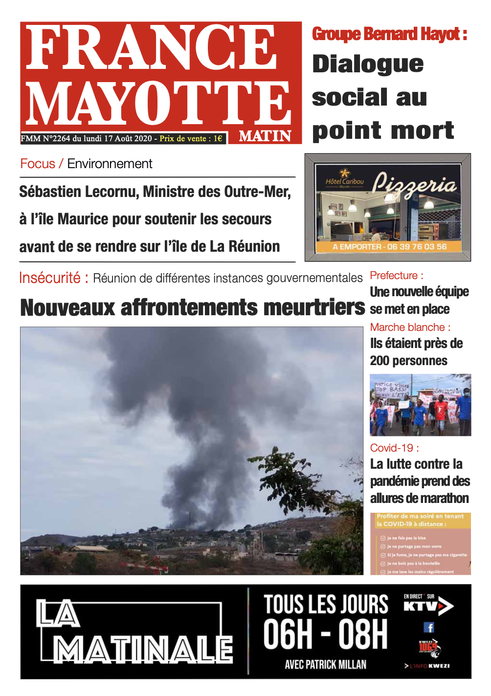 France Mayotte Lundi 17 août 2020