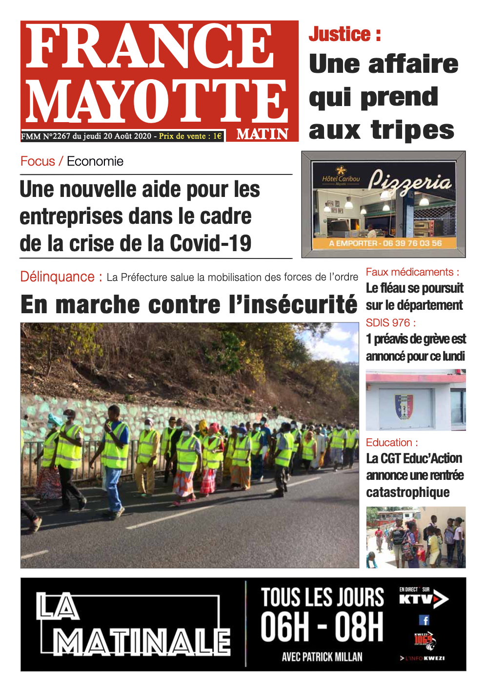 France Mayotte Jeudi 20 août 2020