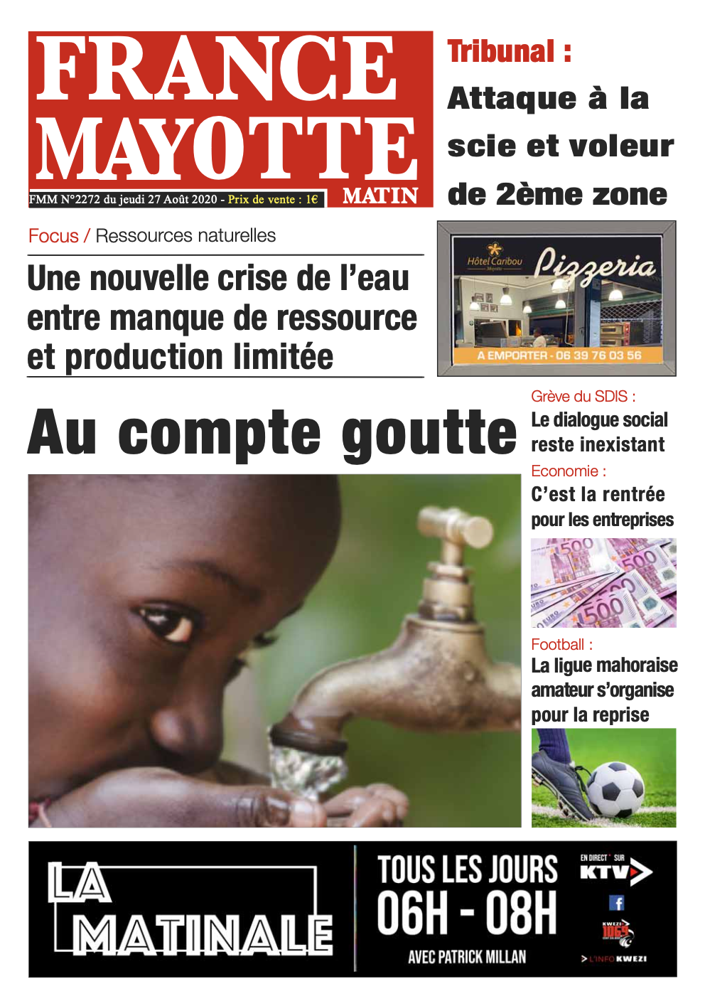 France Mayotte Jeudi 27 août 2020