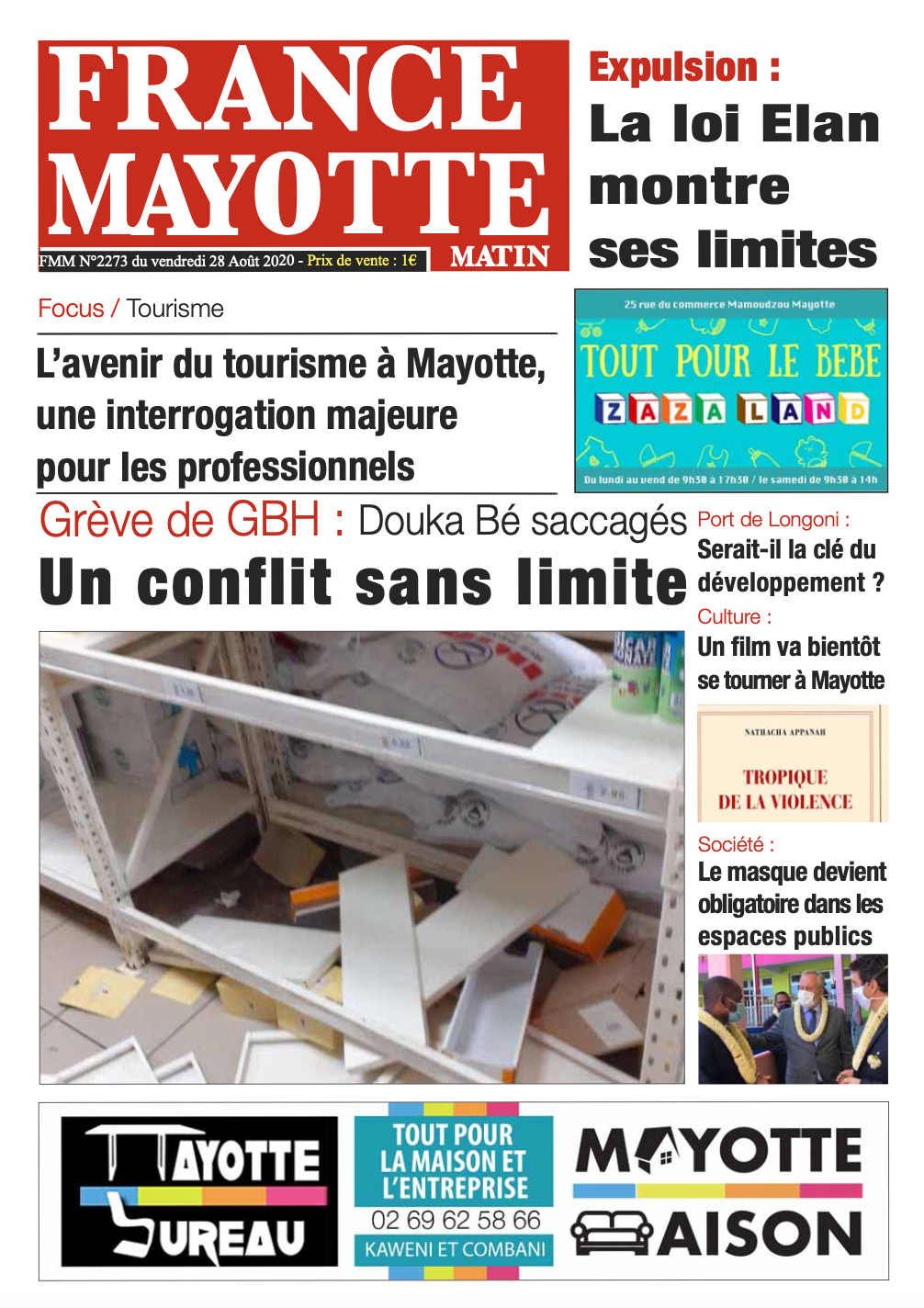 France Mayotte Vendredi 28 août 2020