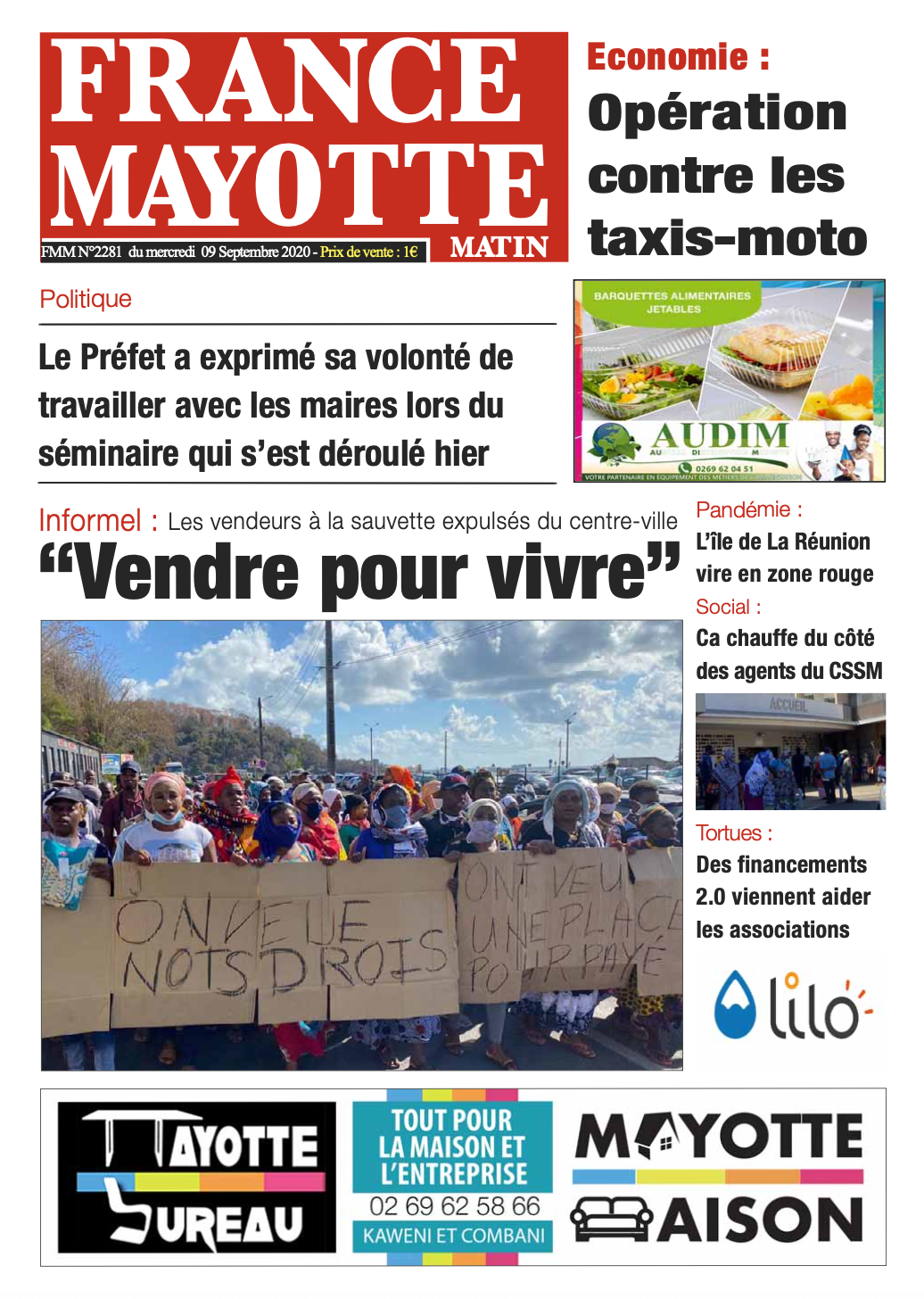 France Mayotte Mercredi 9 septembre 2020
