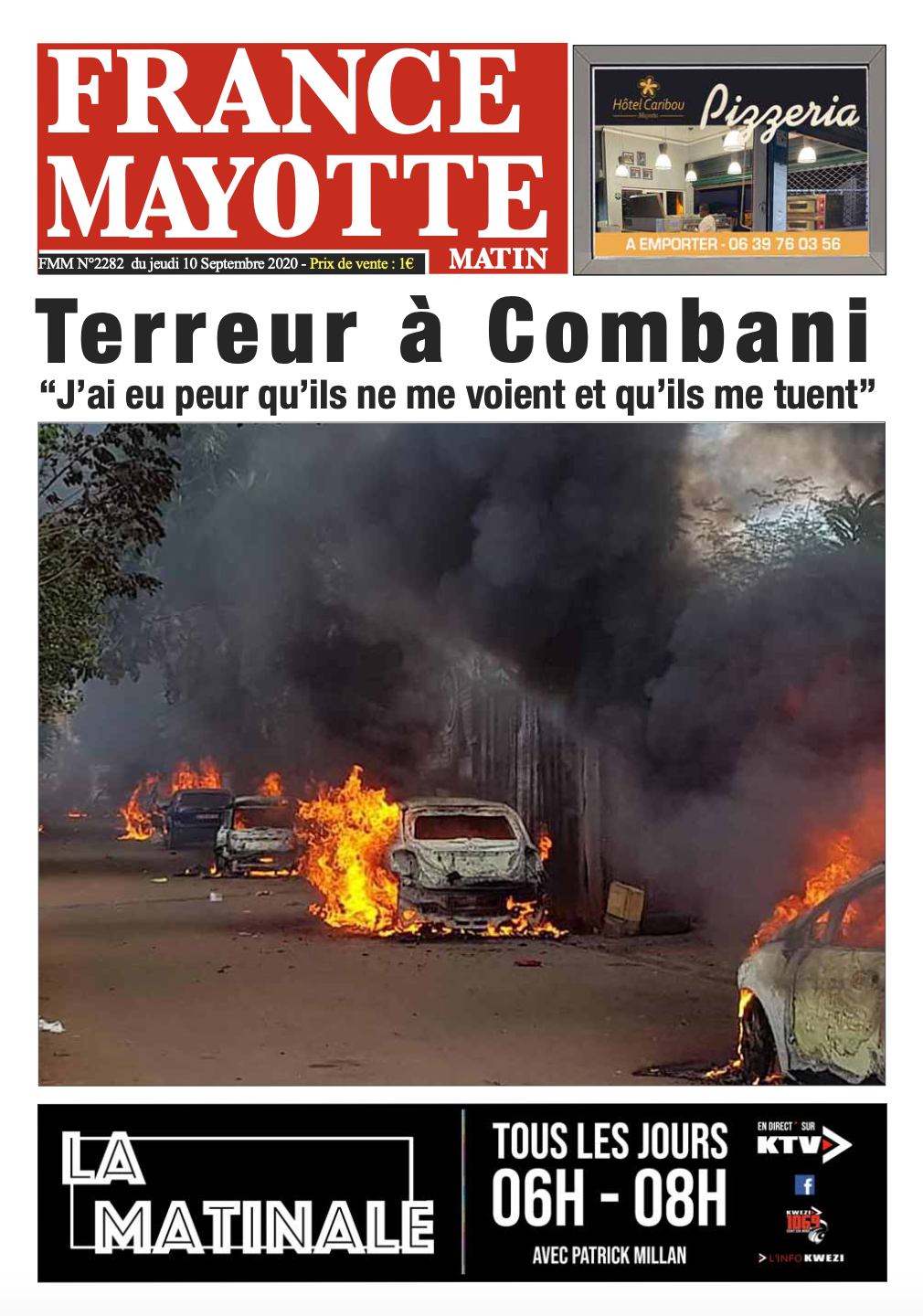 France Mayotte Jeudi 10 septembre 2020