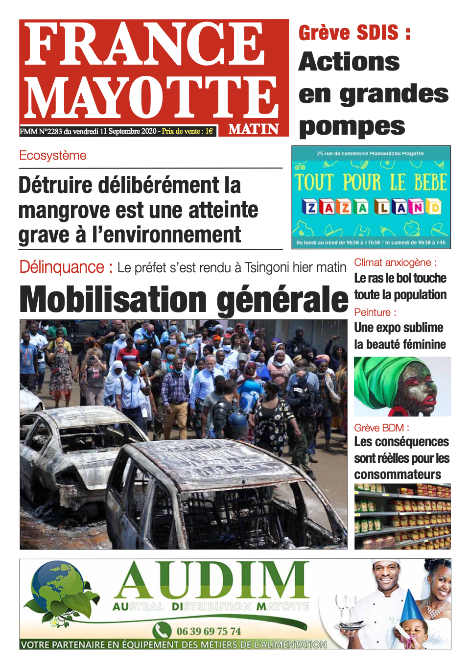 France Mayotte Vendredi 11 septembre 2020