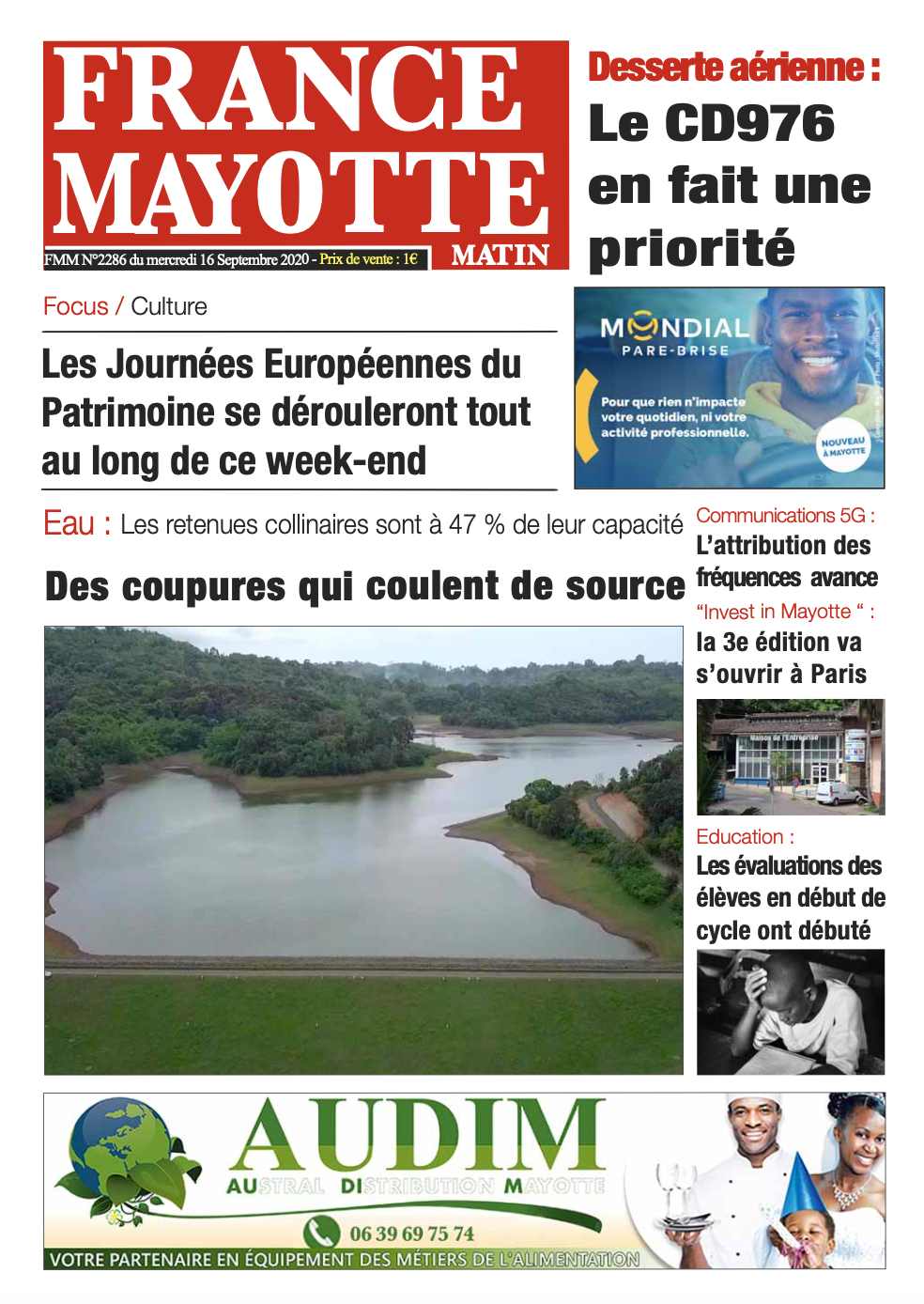 France Mayotte Mercredi 16 septembre 2020