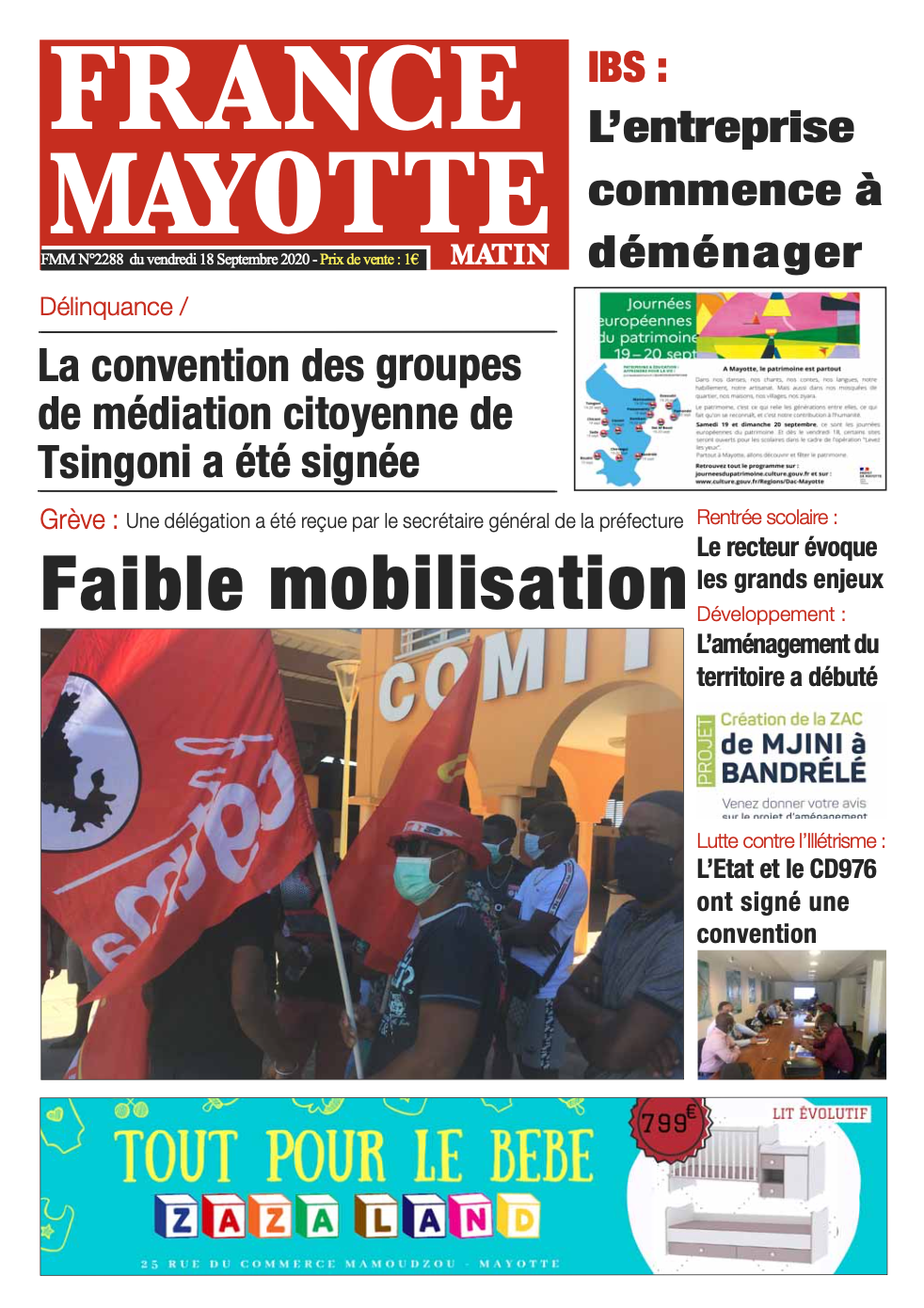 France Mayotte Vendredi 18 novembre 2020