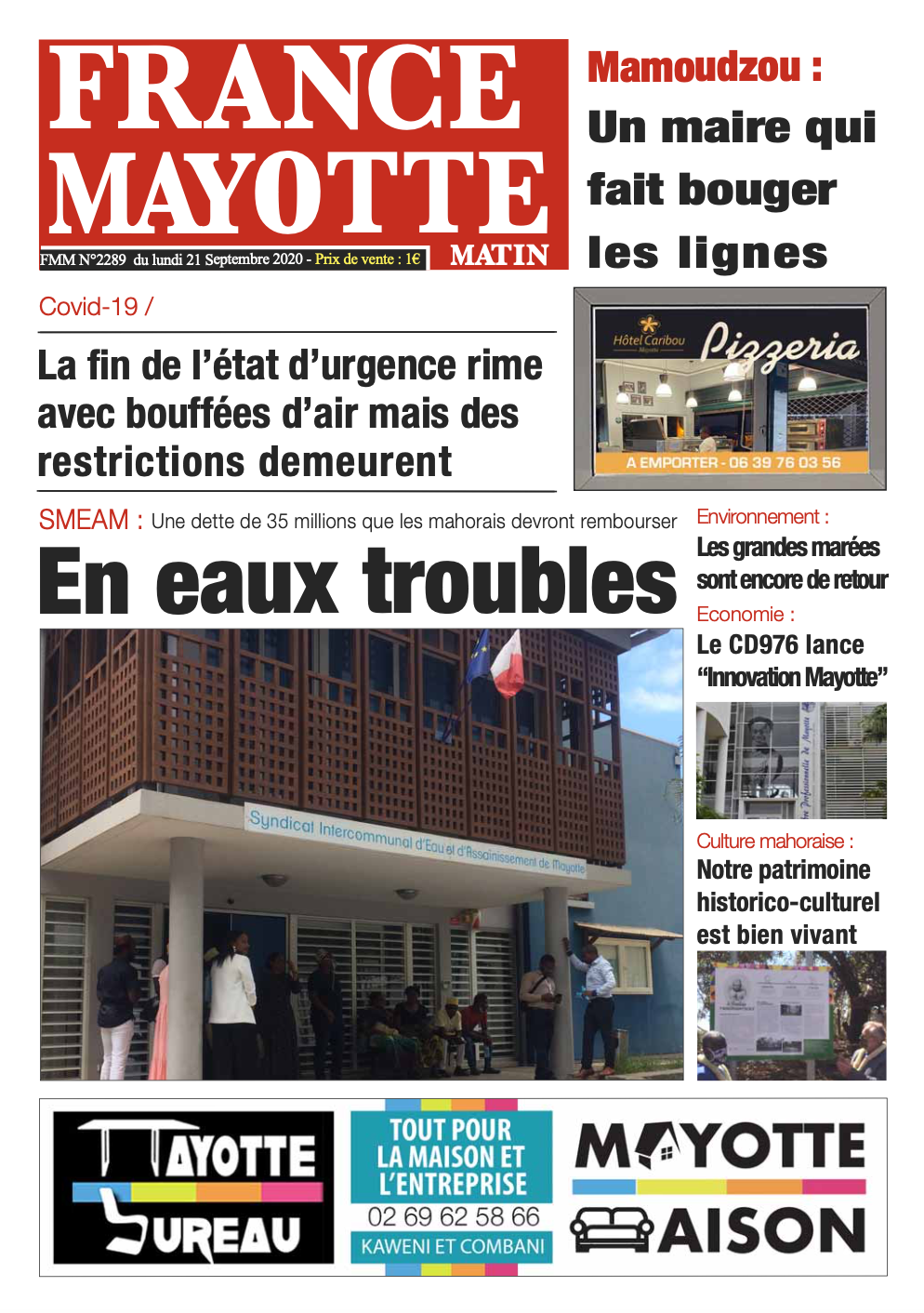 France Mayotte Lundi 21 septembre 2020