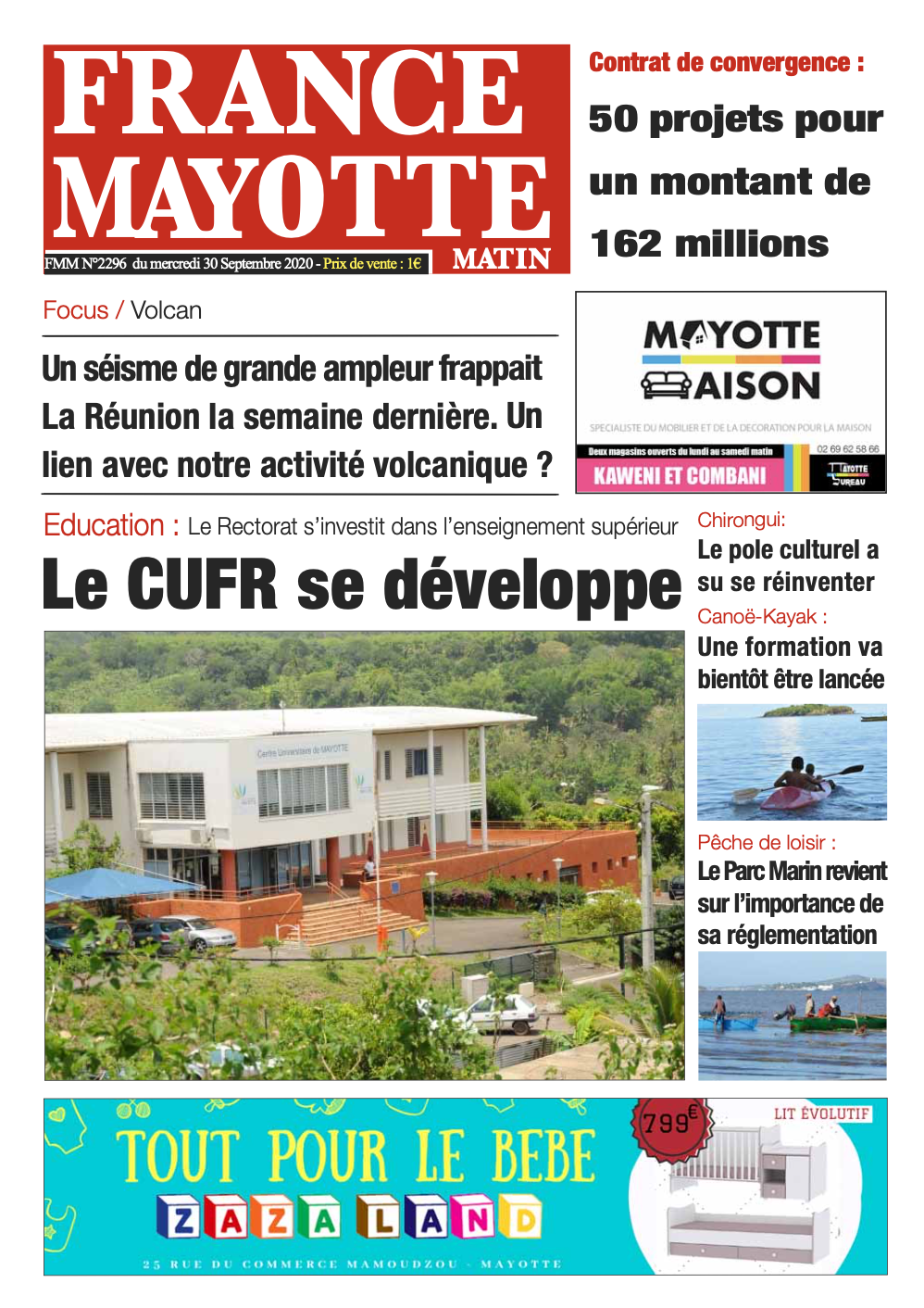 France Mayotte Mercredi 30 septembre 2020