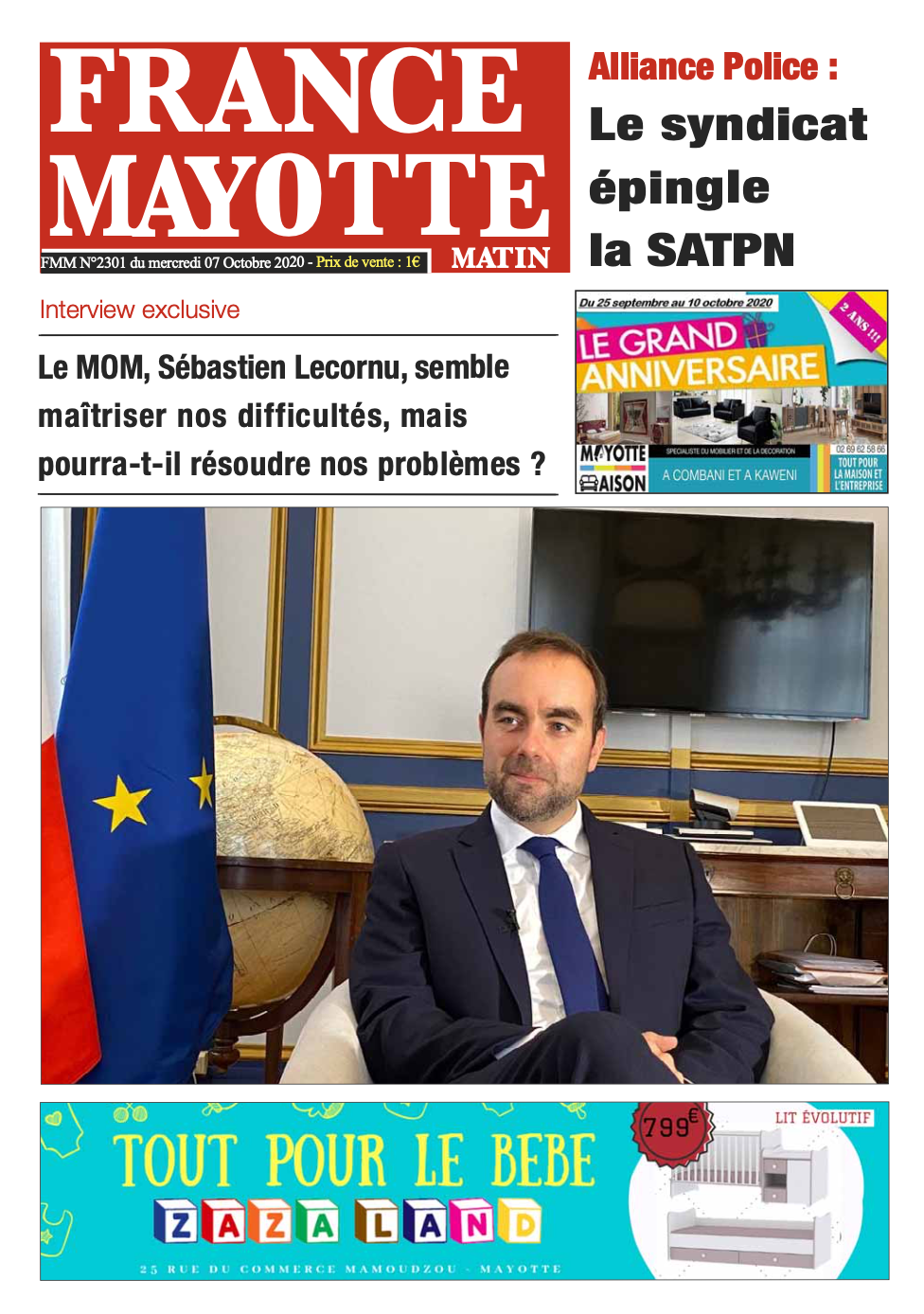 France Mayotte Mercredi 7 octobre 2020