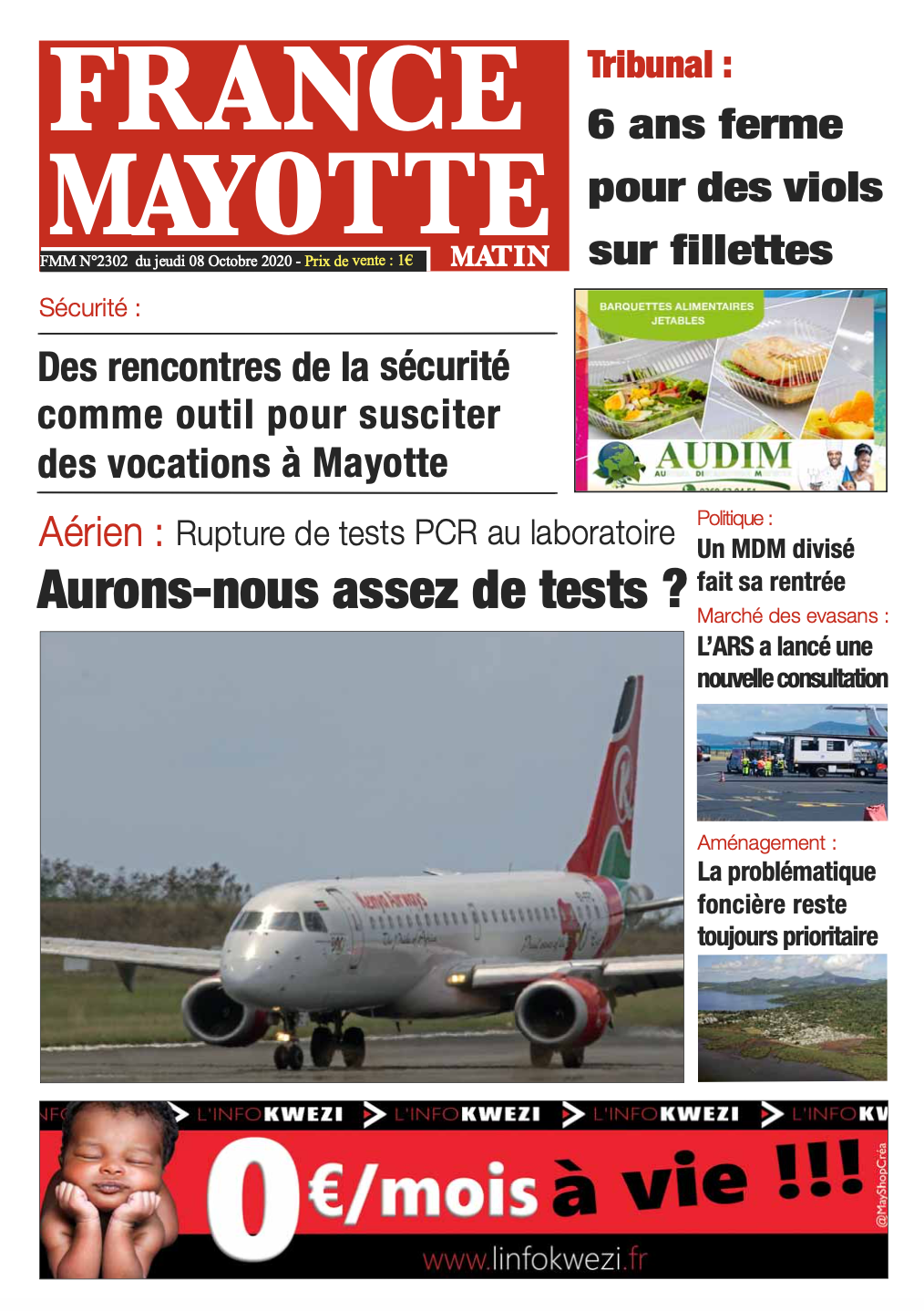France Mayotte Jeudi 8 octobre 2020